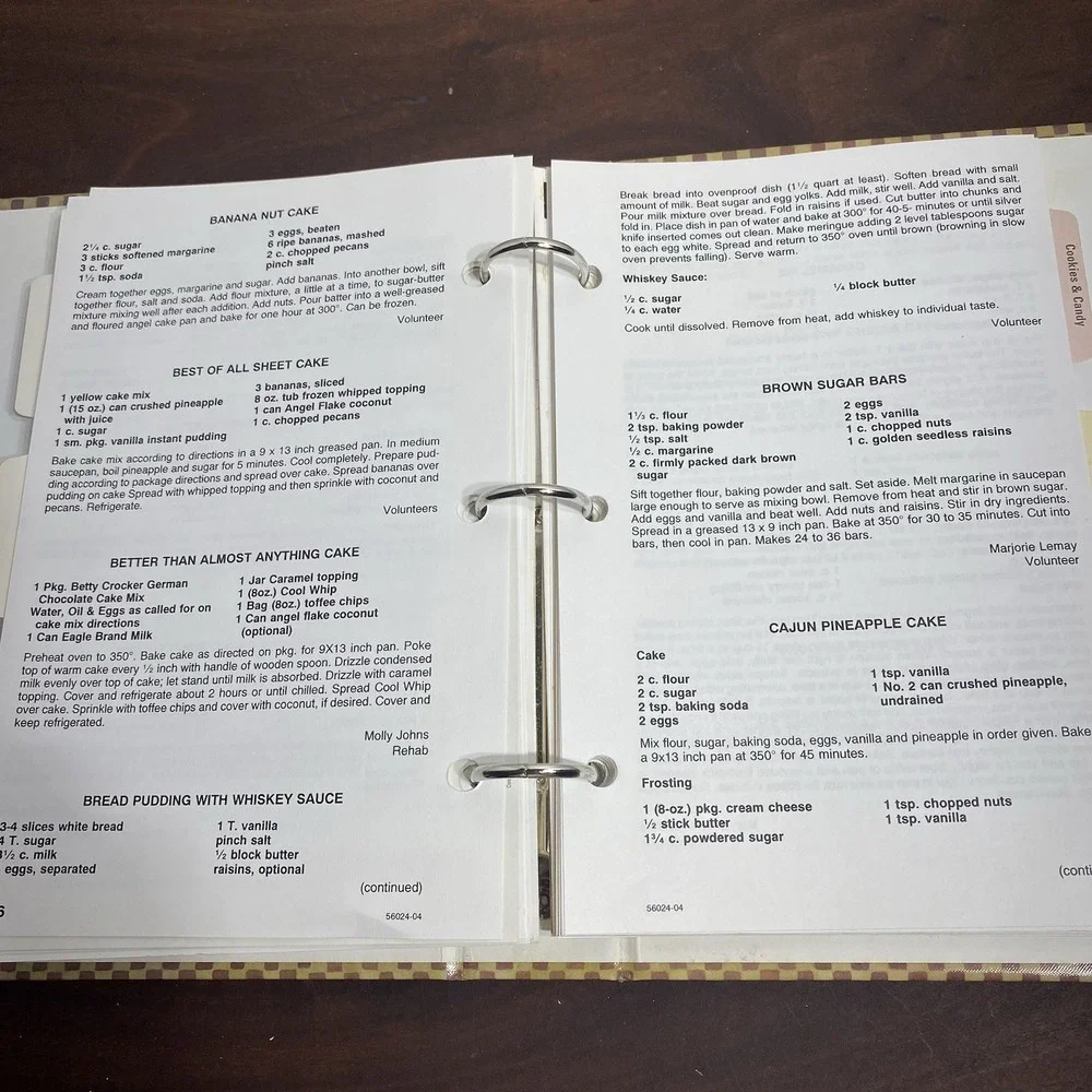 VTG Tasteful Treasures Titus Medical Center Texas Regional Cookbook Ring Binder